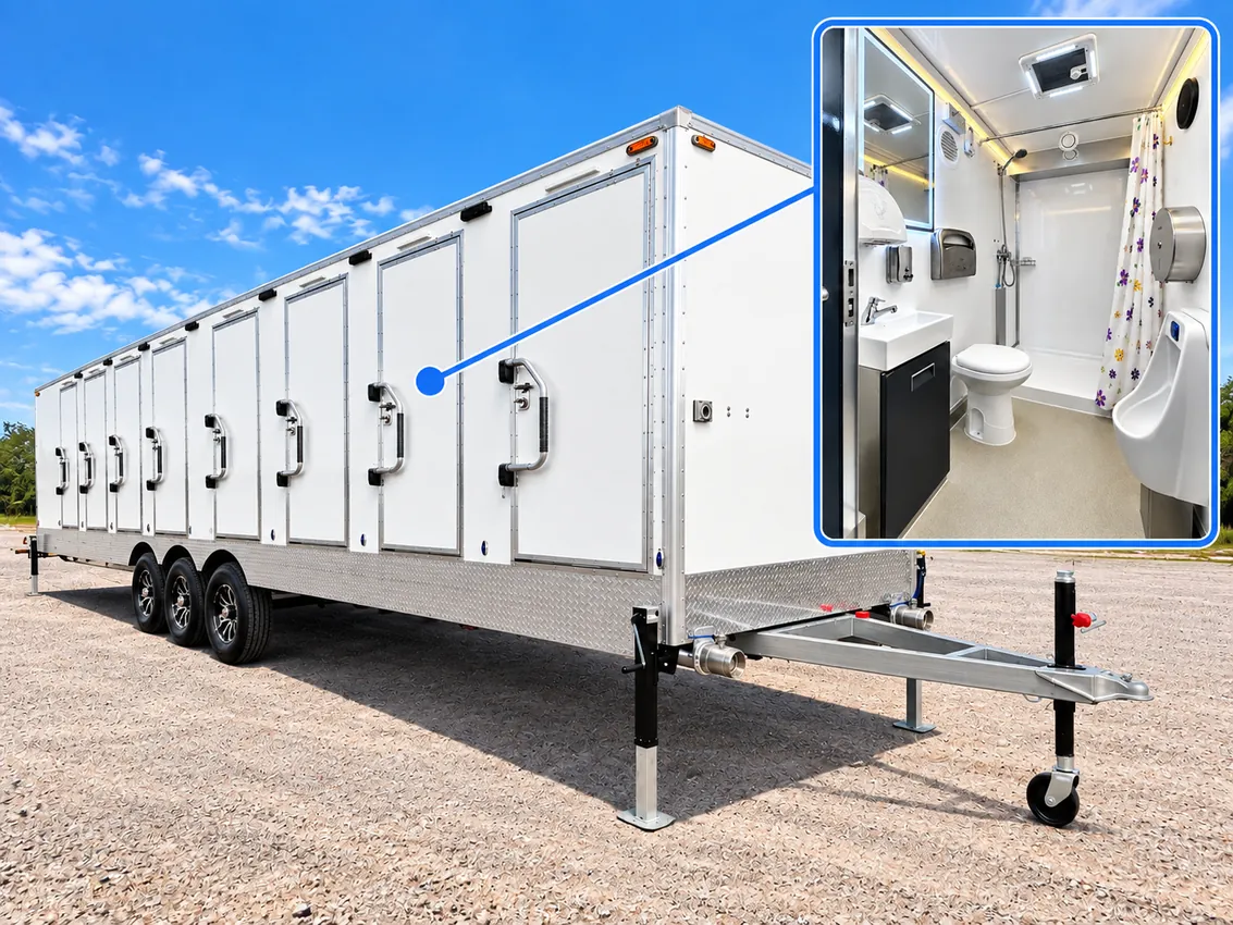 Luxury Combination Trailer (8 Stalls + 1 ADA)